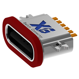 XB-TYPE C 6P-3 sink plate 0.8 anti-jellyfish seat L=6.7mm (with steel sheet) (U-shaped zinc alloy shell)